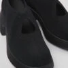 Thelma Black One-piece Knit Shoes For Women