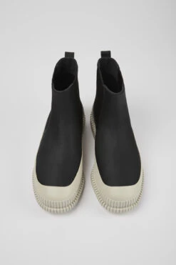 Pix Black Leather Chelsea Boots For Men -MK store K300252 023 CF