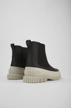 Pix Black Leather Chelsea Boots For Men -MK store K300252 023 TF