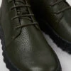 Ground MICHELIN Green-gray Leather Ankle Boots For Men -MK store K300330 015 DF