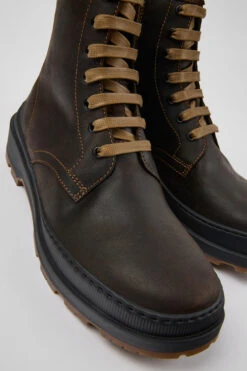 Brutus Trek MICHELIN Brown Nubuck Medium Boots For Men
