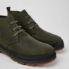 Brutus Trek MICHELIN Dark Green Nubuck Ankle Boots For Men