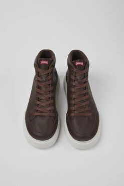 Runner K21 Burgundy Leather Sneakers For Men -MK store K300438 008 CF