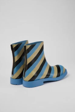 MIL 1978 Multicolored Leather Ankle Boots For Men -MK store K300464 001 TF