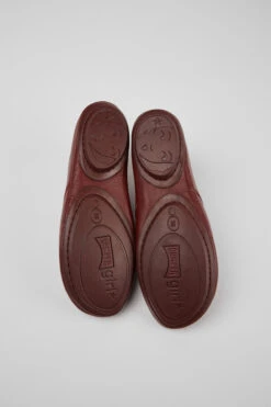 Right Burgundy Leather Shoes For Women -MK store K400221 032 SF