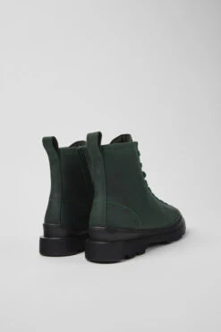 Brutus Green Nubuck Lace-up Boots For Women -MK store K400325 041 TF
