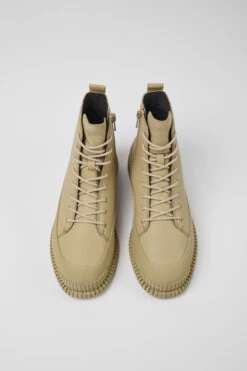 Pix Beige Leather Ankle Boots For Women -MK store K400388 013 CF