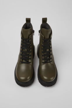 Milah Green Lace-up Boots For Women -MK store K400577 006 CF