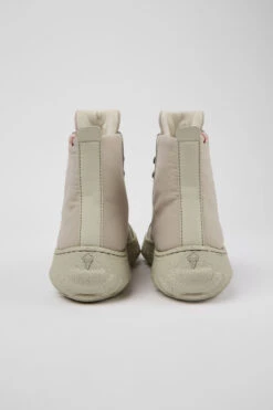 Ground PrimaLoft® MICHELIN Light Gray Textile And Leather Ankle Boots For Women 9 Ground PrimaLoft® MICHELIN Light Gray Textile And Leather Ankle Boots For Women -MK store K400584 014 TF