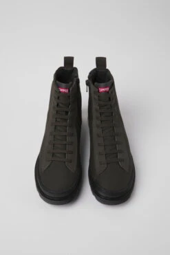 Brutus Gray Textile And Nubuck Ankle Boots For Women -MK store K400621 010 CF