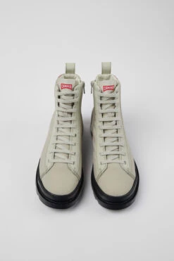 Brutus Gray Lace-up Boots For Women -MK store K400621 016 CF