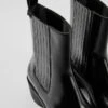 Bonnie Black Leather Boots For Women