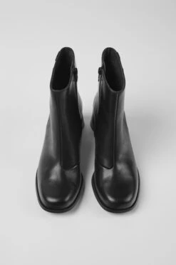 Kiara Black Leather Ankle Boots -MK store K400637 002 CF