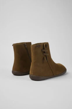 Peu Brown Nubuck Ankle Boots For Women -MK store K400676 006 TF