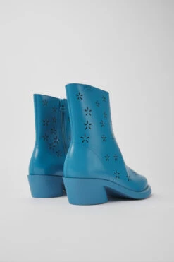 Bonnie Blue Leather Boots For Women -MK store K400687 002 TF