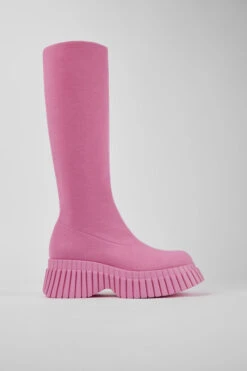 BCN Pink Textile Boots For Women -MK store K400689 002 LF