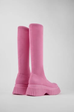 BCN Pink Textile Boots For Women -MK store K400689 002 TF