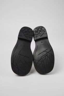 MIL 1978 Black And White Leather Ankle Boots For Women -MK store K400691 002 SF