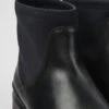 Brutus Black Leather And Textile Ankle Boots For Women -MK store K400698 001 DF