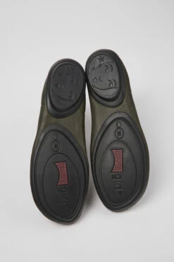 Right Green Leather Ankle Boots -MK store K400705 003 SF