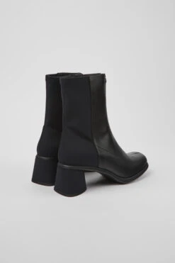 Kiara Black Leather And Recycled PET Boots For Women -MK store K400708 001 TF