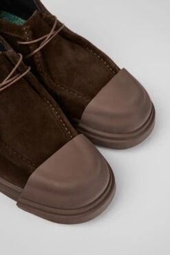 Junction Brown Nubuck Shoes For Women