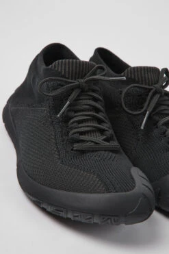 Path Black Textile Sneakers For Women