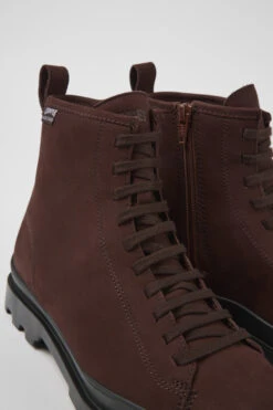 Brutus HYDROSHIELD® Burgundy Leather Lace-up Boots For Women