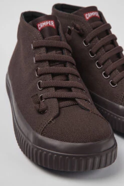 Peu Roda Burgundy Recycled Cotton Sneakers For Women