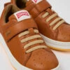 Runner Brown Leather Sneakers For Kids