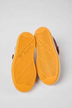 Runner Brown Leather Sneakers For Kids -MK store K800247 022 SF