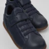 Pelotas Navy Blue Leather And Textile Shoes For Kids