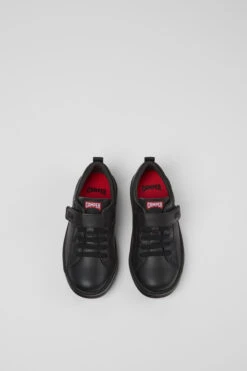 Runner Black Leather And Textile Sneakers For Kids -MK store K800319 001 CF