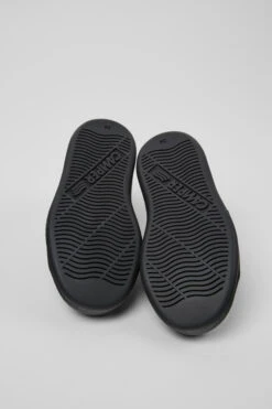 Runner Black Leather And Textile Sneakers For Kids -MK store K800319 001 SF