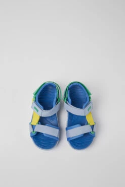 Wous Blue, Yellow, And Green Sandals For Kids 10 Wous Blue, Yellow, And Green Sandals For Kids -MK store K800360 011 CF