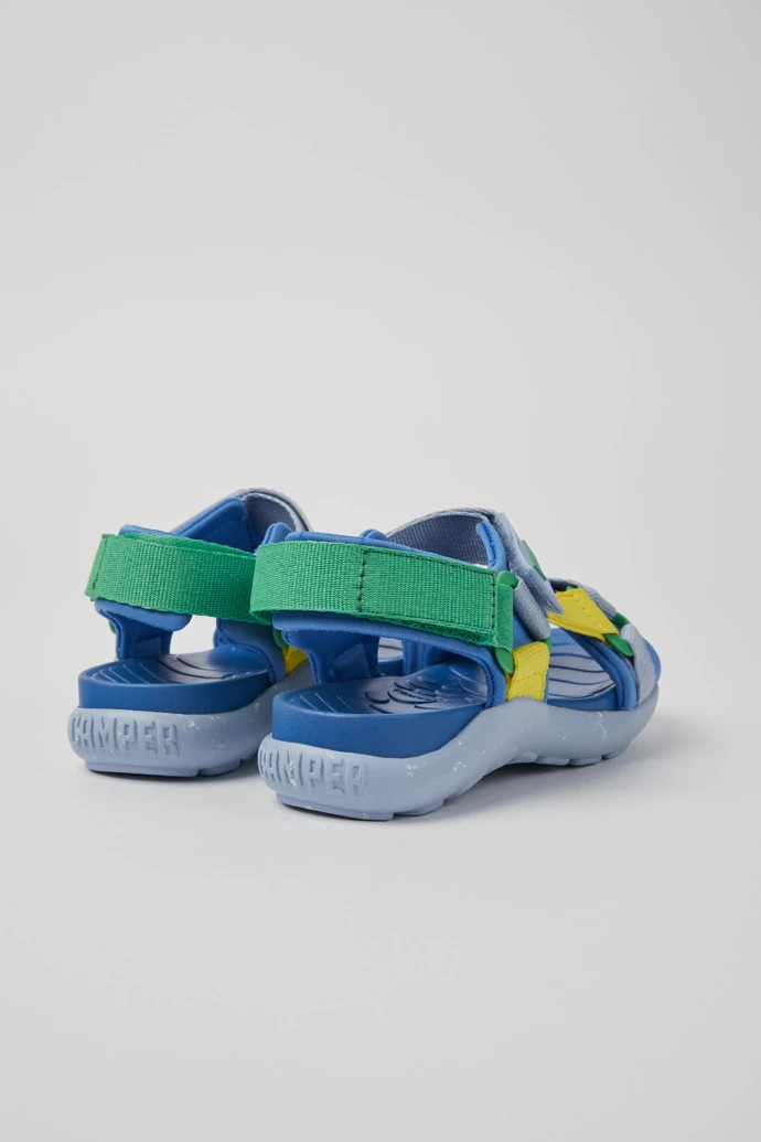 Wous Blue, Yellow, And Green Sandals For Kids 5 Wous Blue, Yellow, And Green Sandals For Kids - Image 3