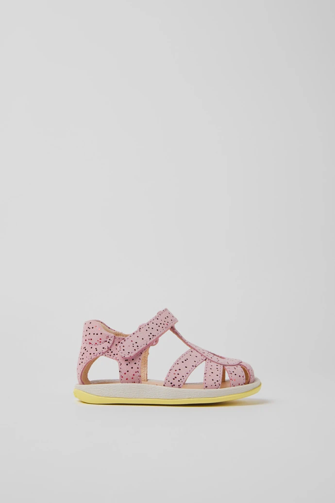 Bicho Pink Nubuck Sandals For Kids 4 Bicho Pink Nubuck Sandals For Kids - Image 2