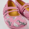 Twins Pink Leather Ballerinas For Kids -MK store K800388 005 DF