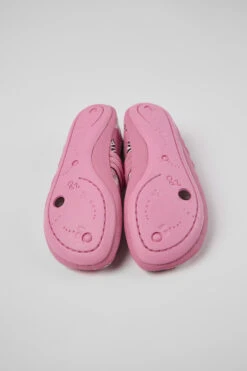 Twins Pink Leather Ballerinas For Kids -MK store K800388 005 SF