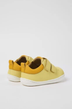 Peu Yellow Leather Shoes For Kids 9 Peu Yellow Leather Shoes For Kids -MK store K800405 027 TF