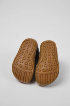 Peu Dark Blue Leather Shoes For Kids -MK store K800405 029 SF