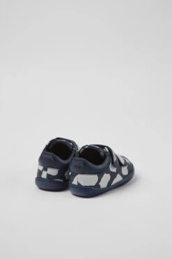 Twins Blue And White Leather Shoes For Kids -MK store K800405 032 TF