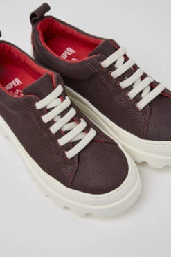 Brutus Burgundy Organic Cotton Shoes For Kids