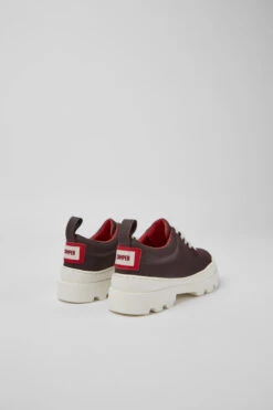 Brutus Burgundy Organic Cotton Shoes For Kids -MK store K800420 006 TF