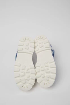 Brutus Blue And White Mary Jane Shoes For Kids -MK store K800421 004 SF