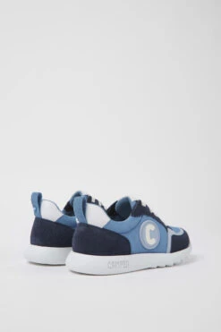 Driftie Blue Textile And Nubuck Sneakers For Kids -MK store K800422 011 TF