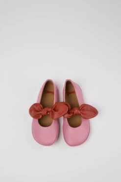 Right Pink And Red Ballerinas For Kids -MK store K800434 015 CF