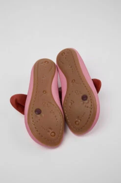 Right Pink And Red Ballerinas For Kids -MK store K800434 015 SF
