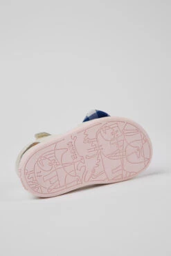 Bicho White Leather Sandals For Kids -MK store K800440 004 SF