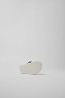 Twins White Leather Sandals For Girls -MK store K800473 002 SF